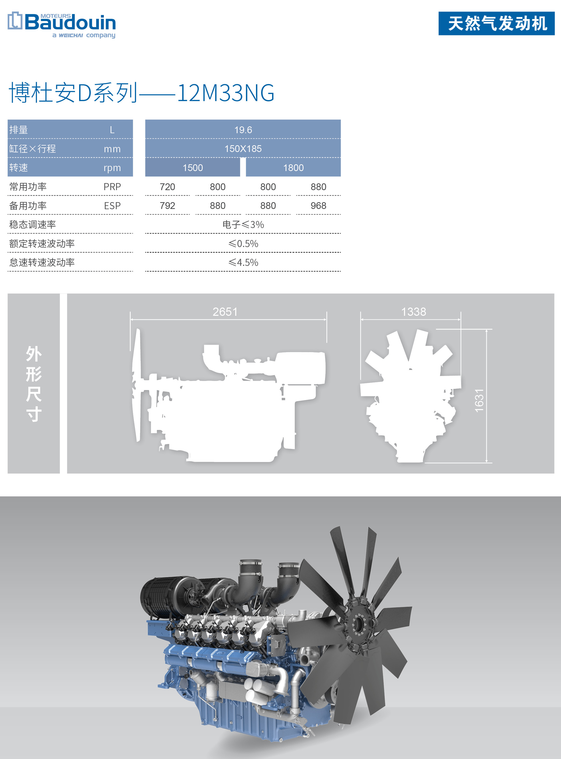 潍柴博杜安12m33ng(720-880kw 四川省博盾电力科技有限公司